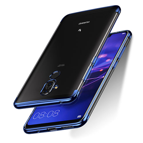 Ultra-thin Transparent TPU Soft Case Cover for Huawei Mate 20 Lite Blue