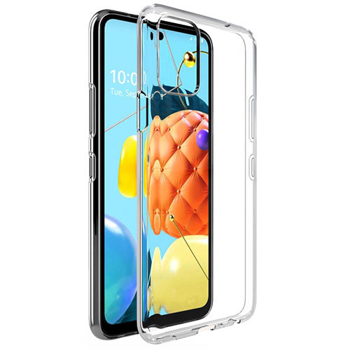 Ultra-thin Transparent TPU Soft Case Cover for LG K52 Clear