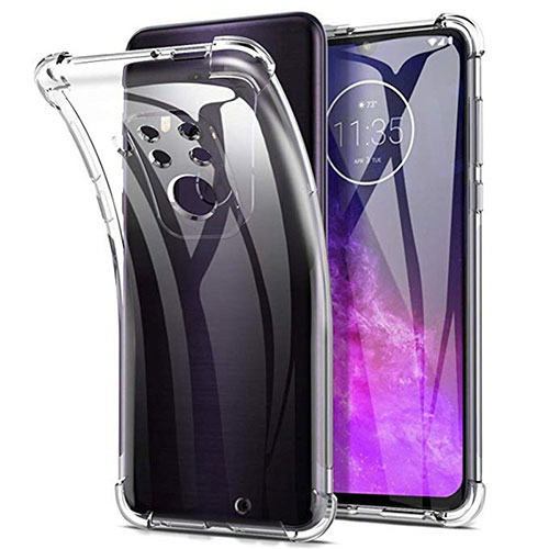 Ultra-thin Transparent TPU Soft Case Cover for Motorola Moto One Zoom Clear