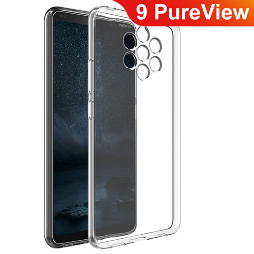 Ultra-thin Transparent TPU Soft Case Cover for Nokia 9 PureView Clear