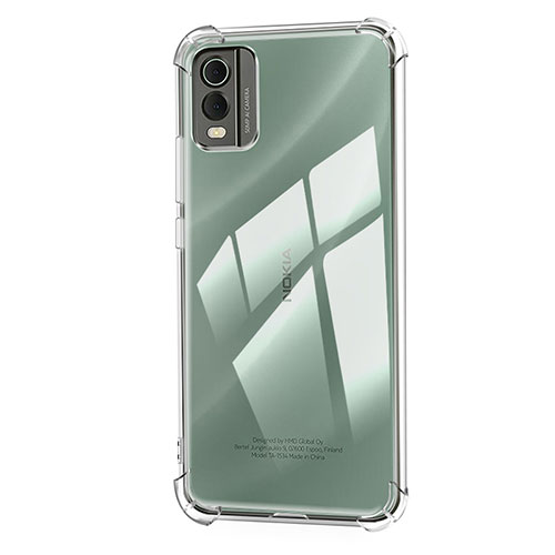 Ultra-thin Transparent TPU Soft Case Cover for Nokia C32 Clear