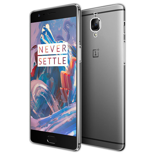 Ultra-thin Transparent TPU Soft Case Cover for OnePlus 3 Clear