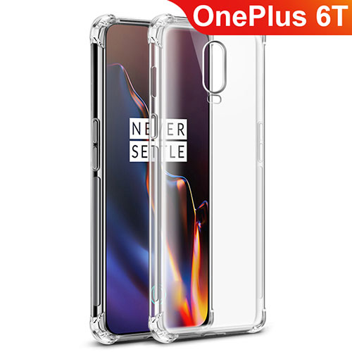 Ultra-thin Transparent TPU Soft Case Cover for OnePlus 6T Clear