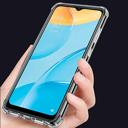 Ultra-thin Transparent TPU Soft Case Cover for Oppo A15 Clear