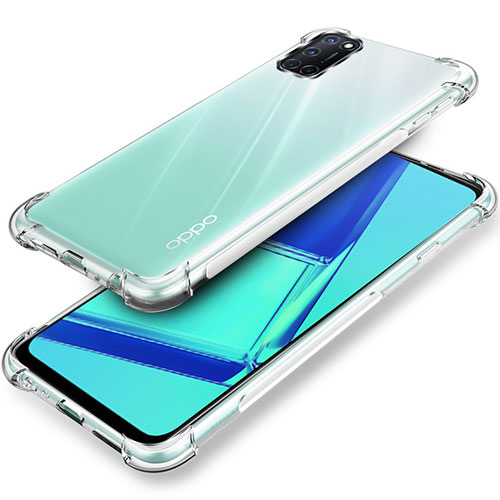 Ultra-thin Transparent TPU Soft Case Cover for Oppo A52 Clear