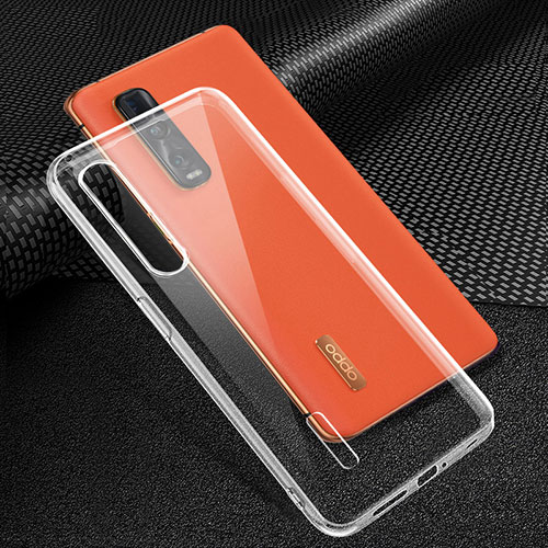 Ultra-thin Transparent TPU Soft Case Cover for Oppo Find X2 Pro Clear
