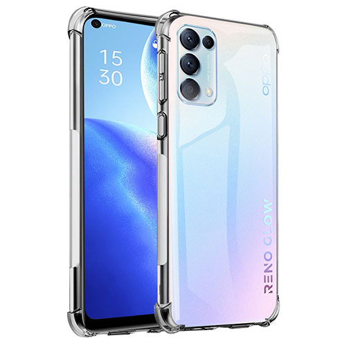 Ultra-thin Transparent TPU Soft Case Cover for Oppo Reno5 5G Clear