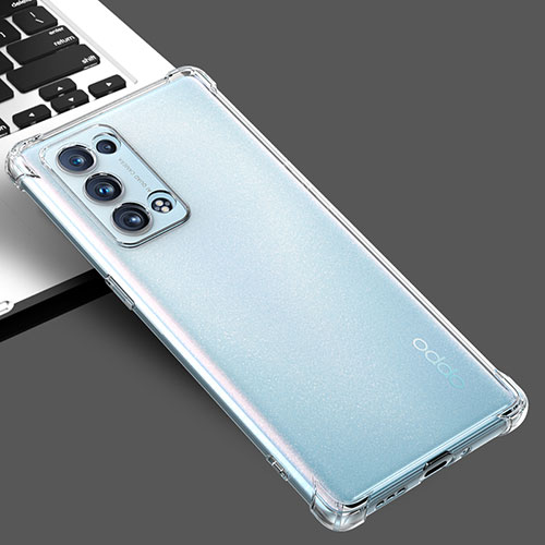 Ultra-thin Transparent TPU Soft Case Cover for Oppo Reno6 Pro 5G Clear