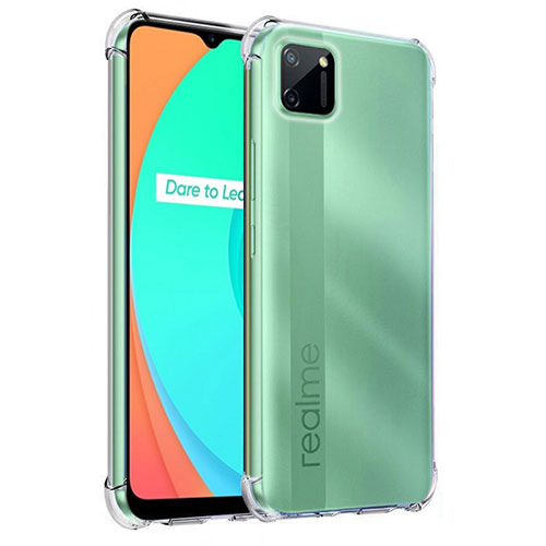 Ultra-thin Transparent TPU Soft Case Cover for Realme C11 Clear