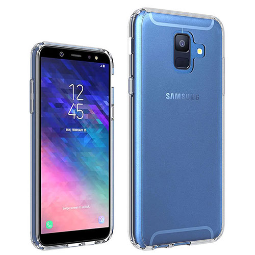 Ultra-thin Transparent TPU Soft Case Cover for Samsung Galaxy A6 (2018) Dual SIM Clear