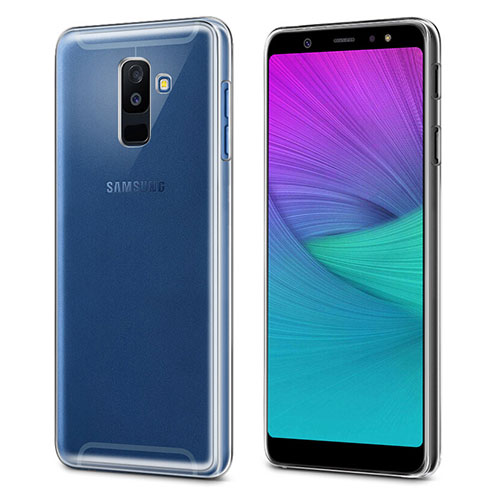 Ultra-thin Transparent TPU Soft Case Cover for Samsung Galaxy A6 Plus Clear