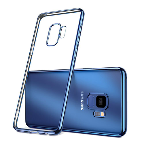 Ultra-thin Transparent TPU Soft Case Cover for Samsung Galaxy S9 Blue