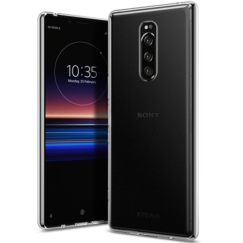 Ultra-thin Transparent TPU Soft Case Cover for Sony Xperia 1 Clear