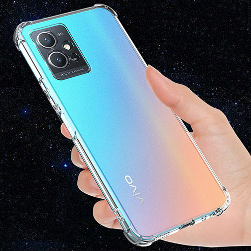 Ultra-thin Transparent TPU Soft Case Cover for Vivo iQOO Z6 5G Clear