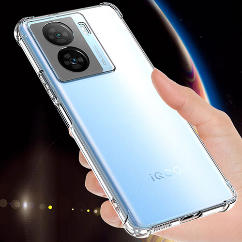 Ultra-thin Transparent TPU Soft Case Cover for Vivo iQOO Z7x 5G Clear