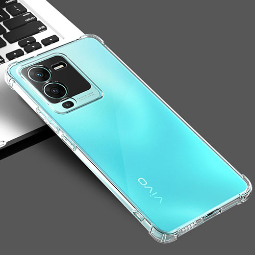 Ultra-thin Transparent TPU Soft Case Cover for Vivo V25 Pro 5G Clear