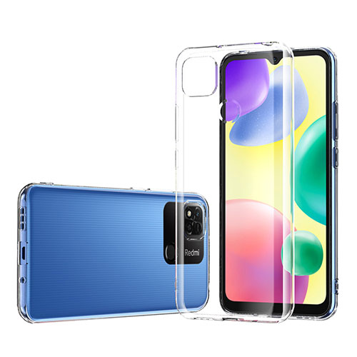 Ultra-thin Transparent TPU Soft Case Cover for Xiaomi Redmi 9 India Clear