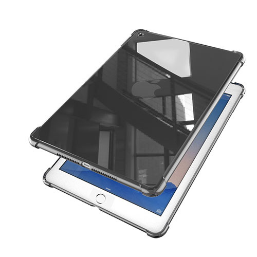 Ultra-thin Transparent TPU Soft Case Cover H01 for Apple iPad Air 2 Black