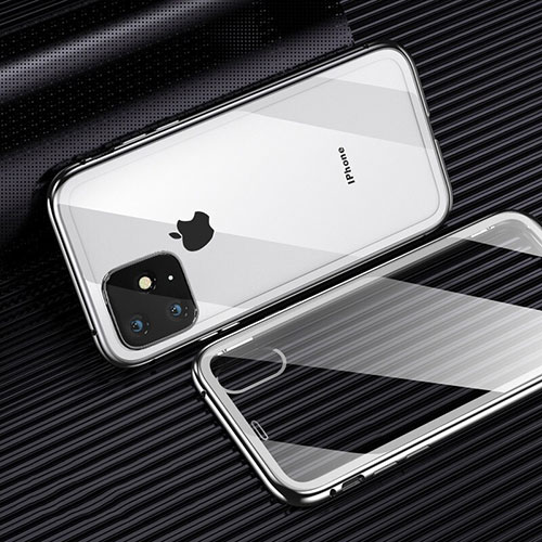 Ultra-thin Transparent TPU Soft Case Cover H01 for Apple iPhone 11 Silver