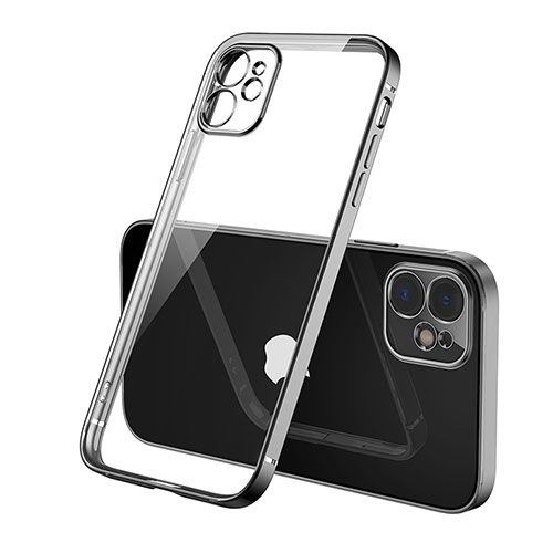 Ultra-thin Transparent TPU Soft Case Cover H01 for Apple iPhone 12 Black