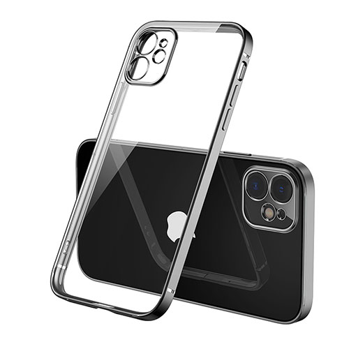 Ultra-thin Transparent TPU Soft Case Cover H01 for Apple iPhone 12 Max Black