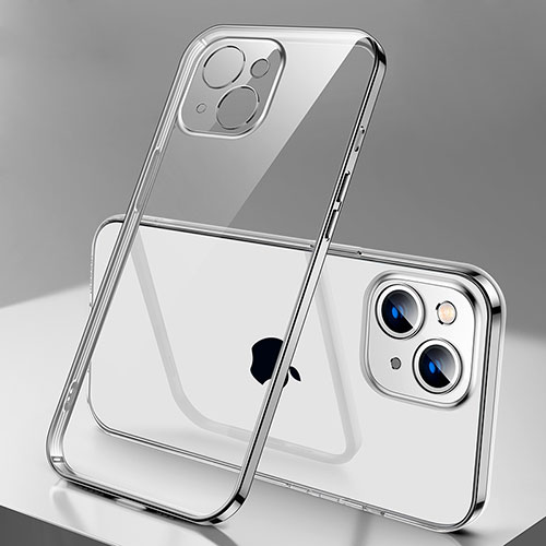 Ultra-thin Transparent TPU Soft Case Cover H01 for Apple iPhone 13 Mini Silver