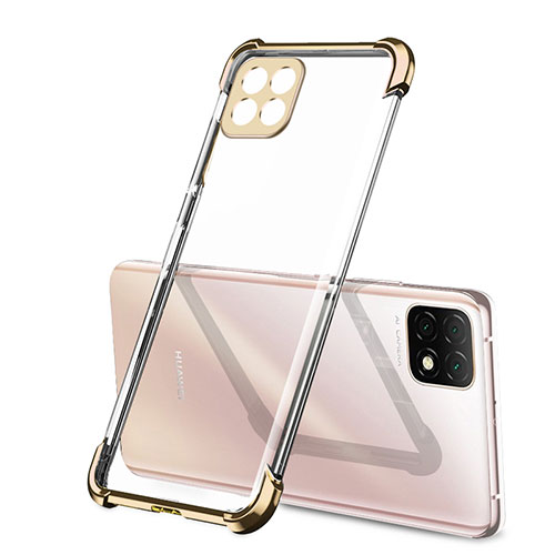 Ultra-thin Transparent TPU Soft Case Cover H01 for Huawei Enjoy 20 5G Gold