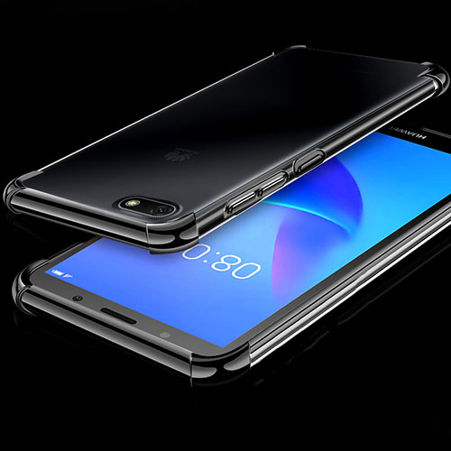 Ultra-thin Transparent TPU Soft Case Cover H01 for Huawei Enjoy 8e Lite Black