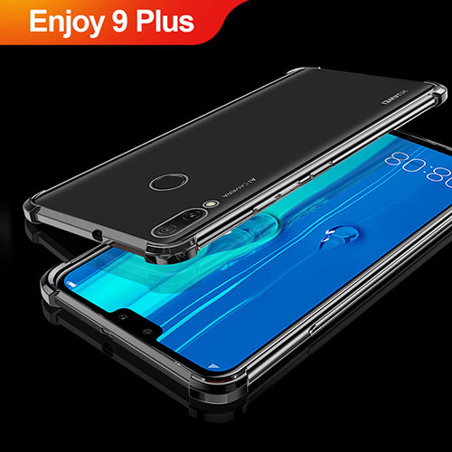 Ultra-thin Transparent TPU Soft Case Cover H01 for Huawei Enjoy 9 Plus Black