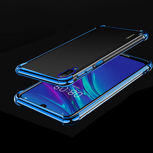 Ultra-thin Transparent TPU Soft Case Cover H01 for Huawei Enjoy 9e Blue