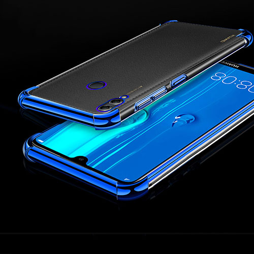 Ultra-thin Transparent TPU Soft Case Cover H01 for Huawei Enjoy Max Blue