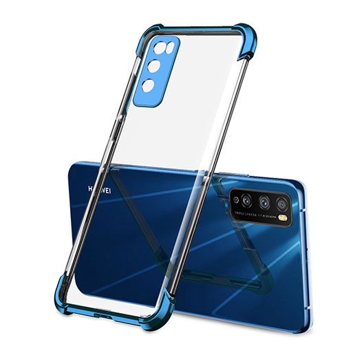 Ultra-thin Transparent TPU Soft Case Cover H01 for Huawei Enjoy Z 5G Blue