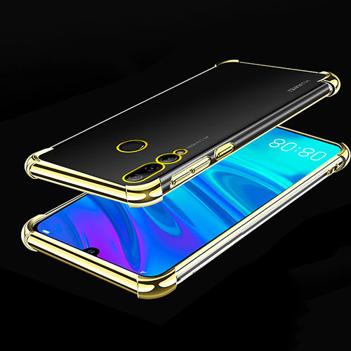 Ultra-thin Transparent TPU Soft Case Cover H01 for Huawei Honor 20 Lite Gold