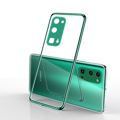 Ultra-thin Transparent TPU Soft Case Cover H01 for Huawei Honor 30 Pro Green