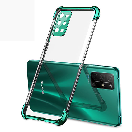 Ultra-thin Transparent TPU Soft Case Cover H01 for Huawei Honor 30S Green