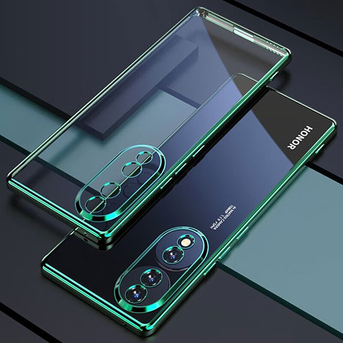 Ultra-thin Transparent TPU Soft Case Cover H01 for Huawei Honor 70 Pro 5G Green