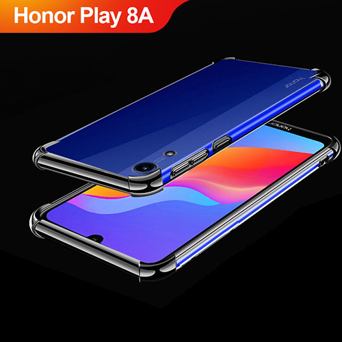 Ultra-thin Transparent TPU Soft Case Cover H01 for Huawei Honor Play 8A Black