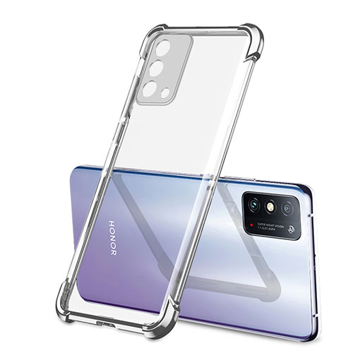 Ultra-thin Transparent TPU Soft Case Cover H01 for Huawei Honor X10 Max 5G Silver