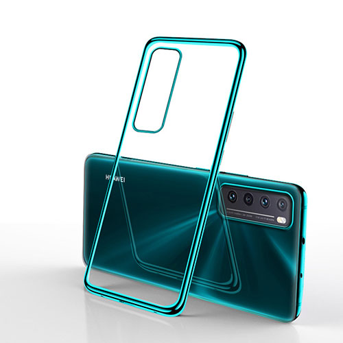 Ultra-thin Transparent TPU Soft Case Cover H01 for Huawei Nova 7 5G Green