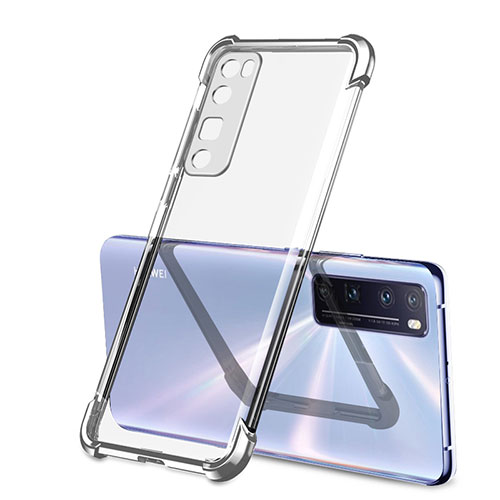 Ultra-thin Transparent TPU Soft Case Cover H01 for Huawei Nova 7 Pro 5G Silver