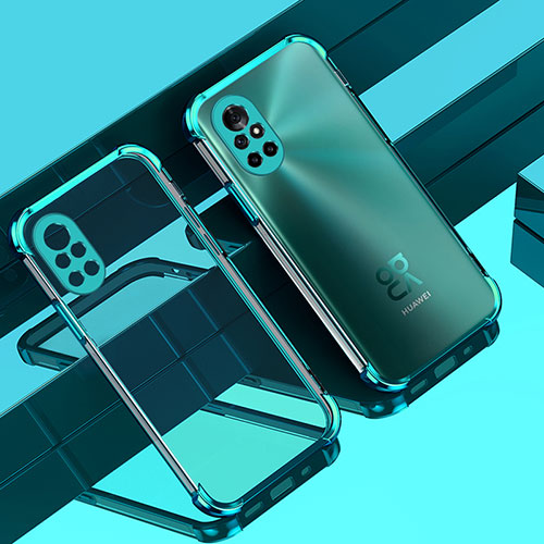 Ultra-thin Transparent TPU Soft Case Cover H01 for Huawei Nova 8 Pro 5G Green