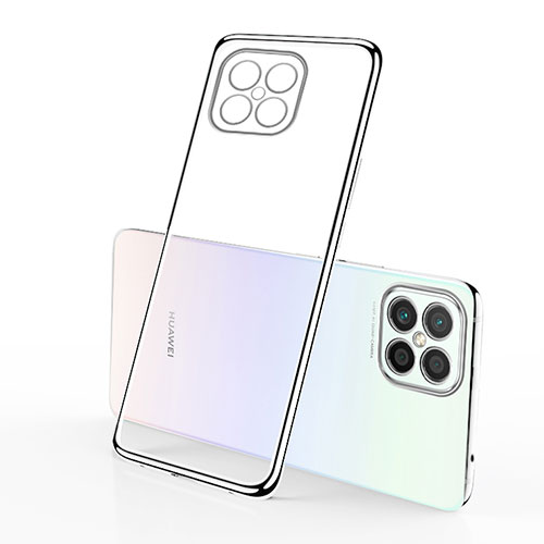 Ultra-thin Transparent TPU Soft Case Cover H01 for Huawei Nova 8 SE 5G Silver