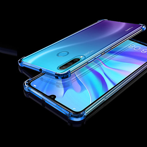 Ultra-thin Transparent TPU Soft Case Cover H01 for Huawei P30 Lite New Edition Blue