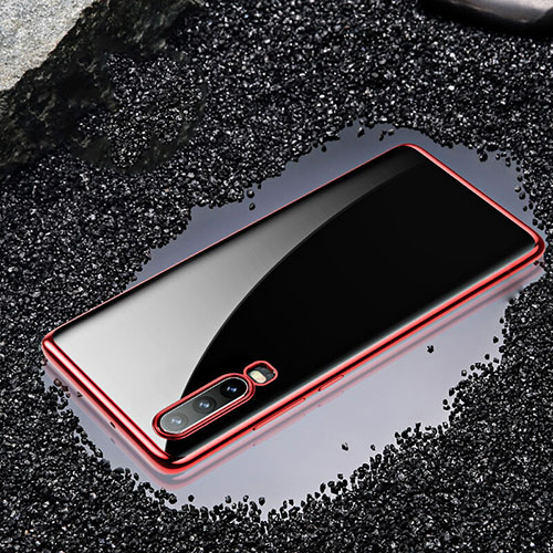 Ultra-thin Transparent TPU Soft Case Cover H01 for Huawei P30 Red