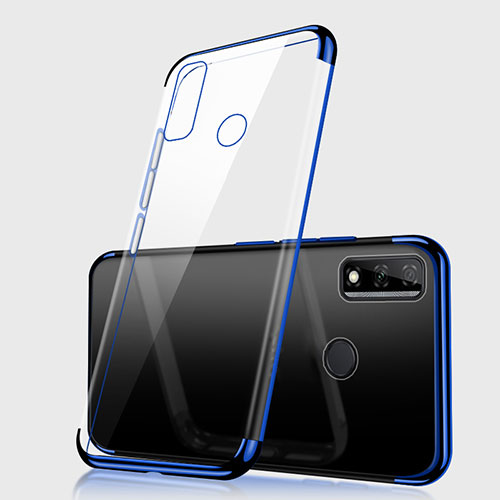 Ultra-thin Transparent TPU Soft Case Cover H01 for Huawei Y8s Blue