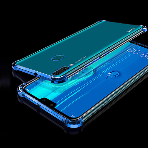 Ultra-thin Transparent TPU Soft Case Cover H01 for Huawei Y9 (2019) Blue