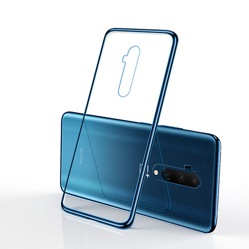 Ultra-thin Transparent TPU Soft Case Cover H01 for OnePlus 7T Pro 5G Blue