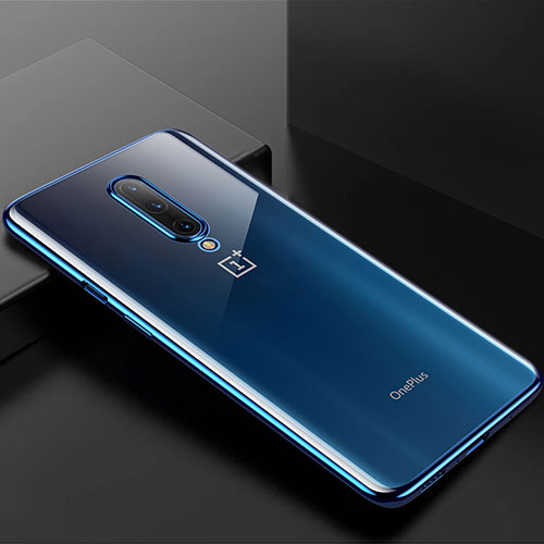 Ultra-thin Transparent TPU Soft Case Cover H01 for OnePlus 8 Blue