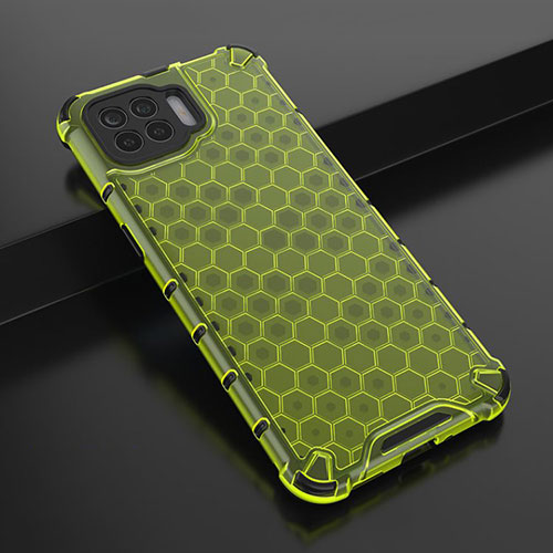 Ultra-thin Transparent TPU Soft Case Cover H01 for Oppo A93 Green