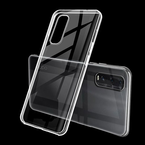 Ultra-thin Transparent TPU Soft Case Cover H01 for Oppo Find X2 Clear